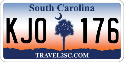 SC license plate KJO176