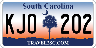 SC license plate KJO202