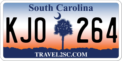 SC license plate KJO264