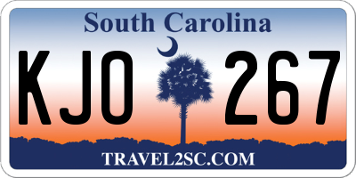 SC license plate KJO267