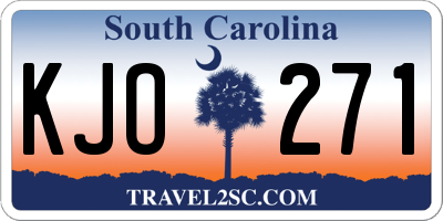 SC license plate KJO271