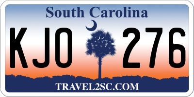 SC license plate KJO276
