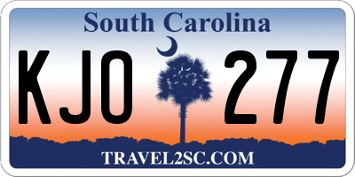 SC license plate KJO277