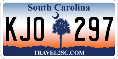 SC license plate KJO297