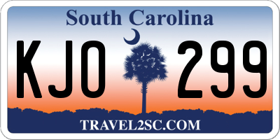 SC license plate KJO299