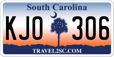 SC license plate KJO306