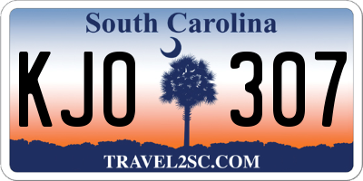 SC license plate KJO307