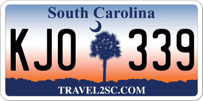 SC license plate KJO339