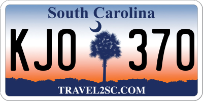 SC license plate KJO370