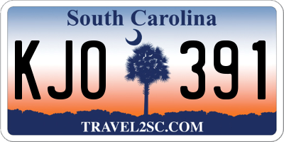 SC license plate KJO391