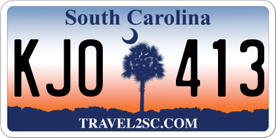 SC license plate KJO413