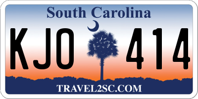SC license plate KJO414