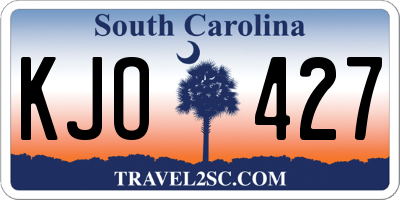 SC license plate KJO427