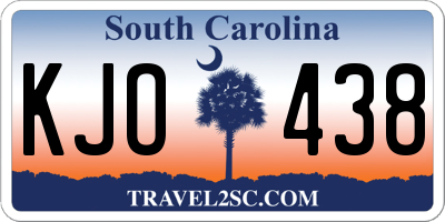 SC license plate KJO438