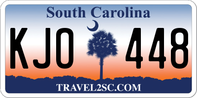SC license plate KJO448