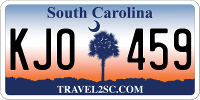 SC license plate KJO459