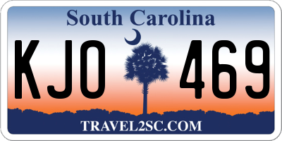 SC license plate KJO469