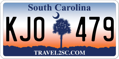 SC license plate KJO479