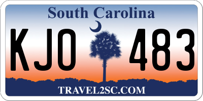 SC license plate KJO483