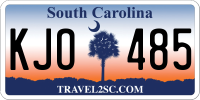SC license plate KJO485