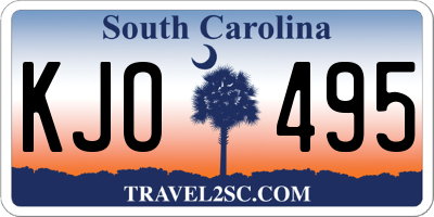 SC license plate KJO495