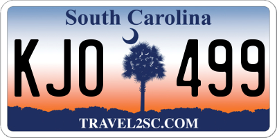 SC license plate KJO499