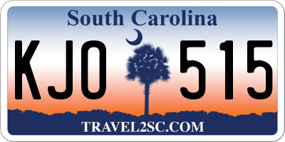SC license plate KJO515