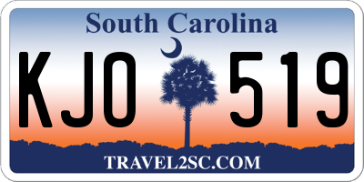 SC license plate KJO519