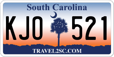 SC license plate KJO521
