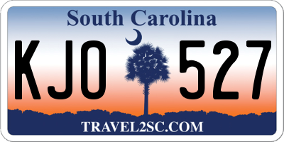 SC license plate KJO527