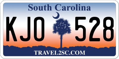 SC license plate KJO528