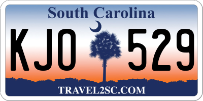 SC license plate KJO529