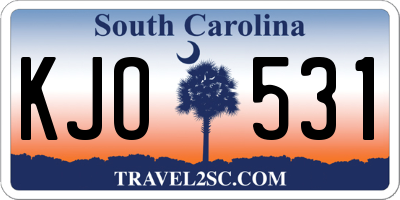 SC license plate KJO531