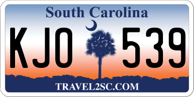 SC license plate KJO539