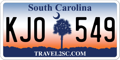 SC license plate KJO549