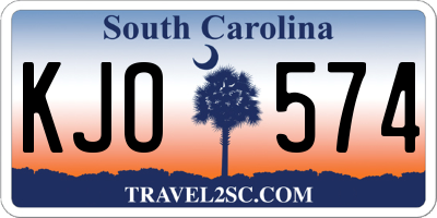 SC license plate KJO574
