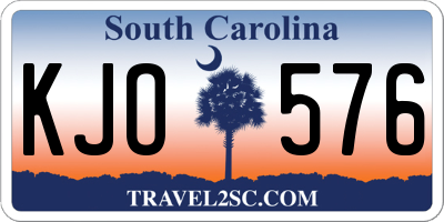 SC license plate KJO576