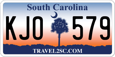 SC license plate KJO579