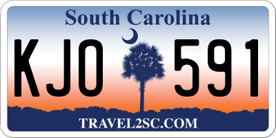 SC license plate KJO591