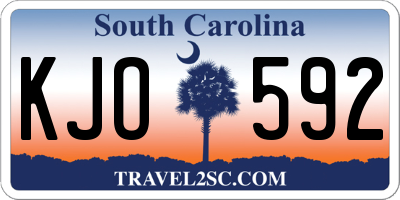 SC license plate KJO592