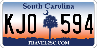 SC license plate KJO594