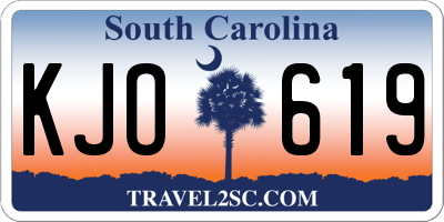 SC license plate KJO619