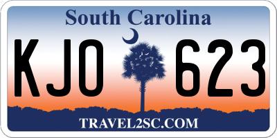 SC license plate KJO623