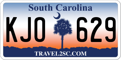 SC license plate KJO629
