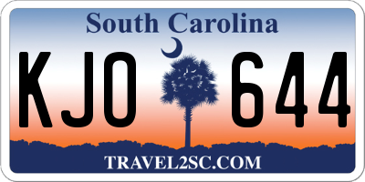 SC license plate KJO644