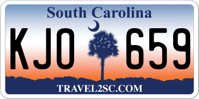 SC license plate KJO659