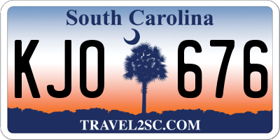 SC license plate KJO676