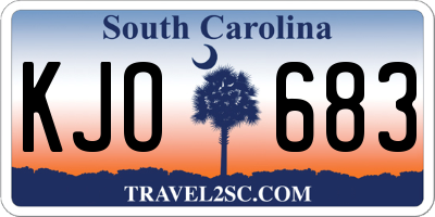 SC license plate KJO683