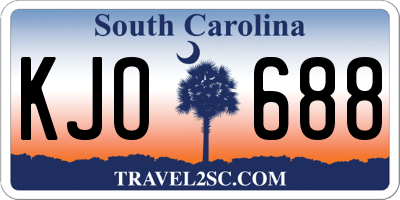 SC license plate KJO688