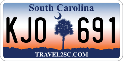 SC license plate KJO691